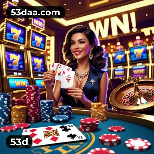 Imagem promocional da 53d mostrando a plataforma e suas vantagens