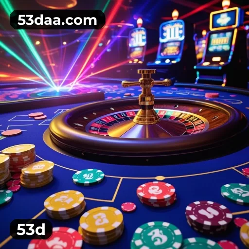 Imagem promocional da 53d mostrando a plataforma e suas vantagens