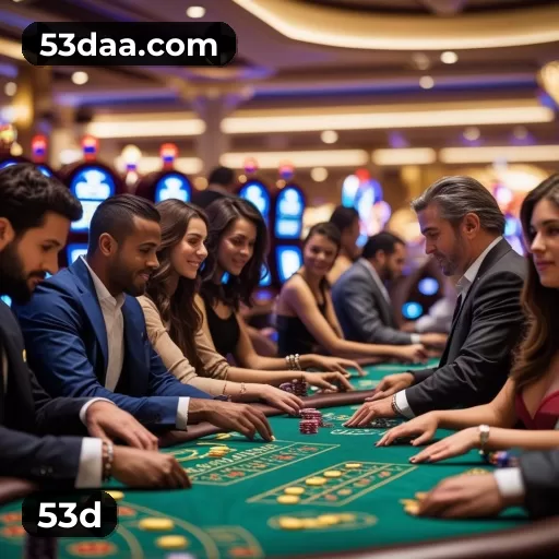 Imagem promocional da 53d mostrando a plataforma e suas vantagens